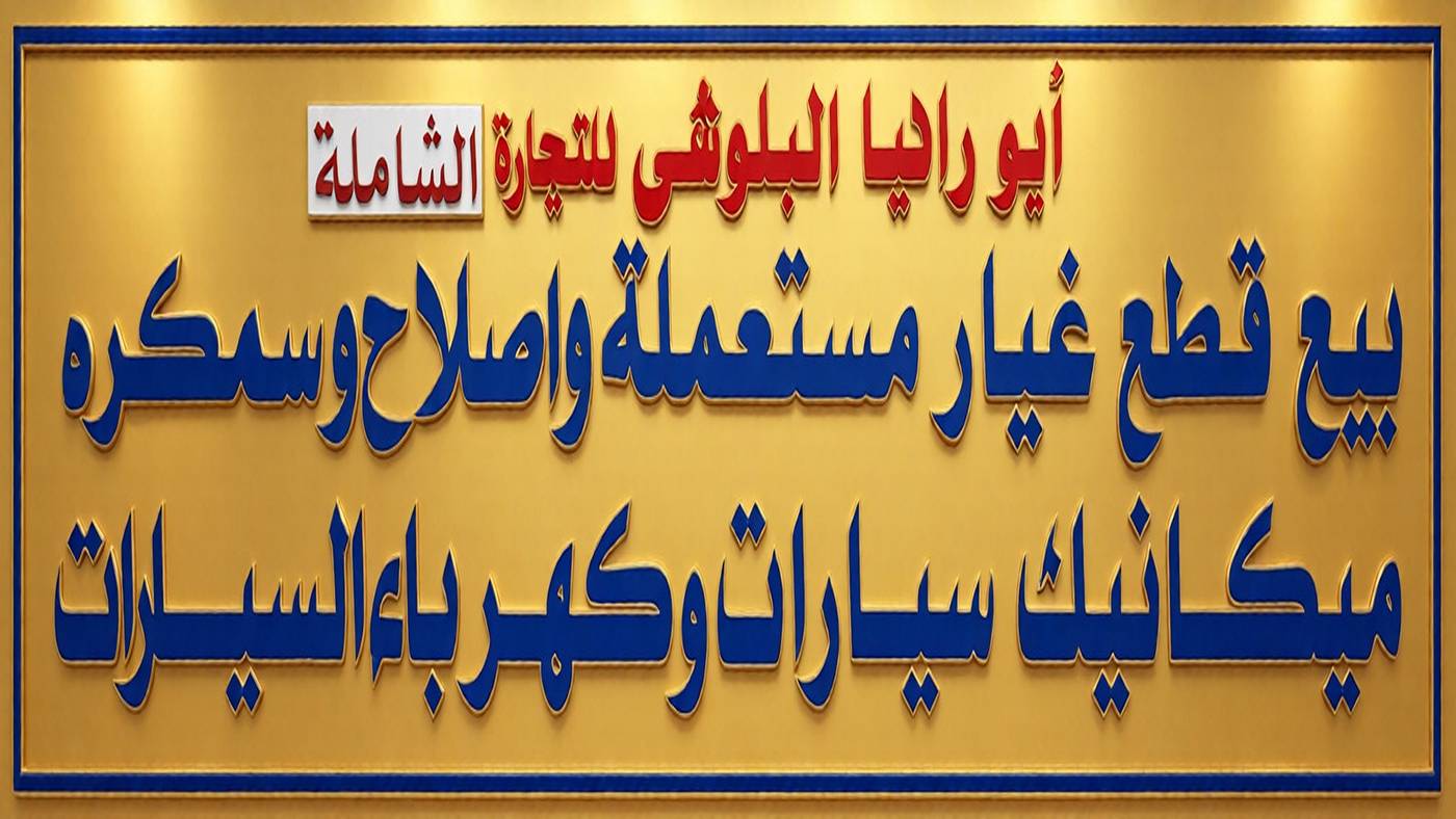 Abu Rania sells used spare parts