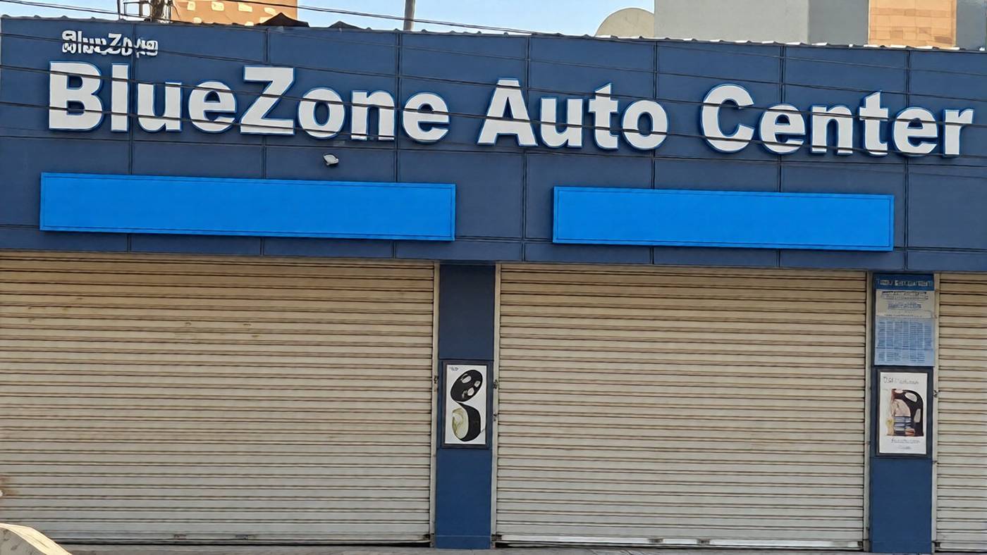 The Blue Car Showroom